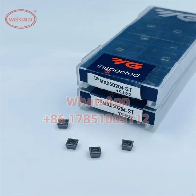 Inserções SPMX da inserção do carboneto, YG602, YG-1, SPMX050204, SPMX060204, SPMX07T308, SPMX090408, SPMX110408, SPMX140512