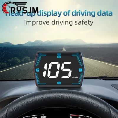 New HUD G20 GPS Car Head-Up Display Digital Speedometer Universal Big Font Overspeed Alarm For All Cars Electronic Accessories