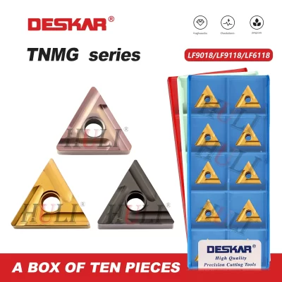 Deskar TNMG160404R-SL-S TNMG160408R-S TNMG160408L-S lf6118 lf9018 lf9118 100% original cnc tornos cortador ferramentas inserções de carboneto