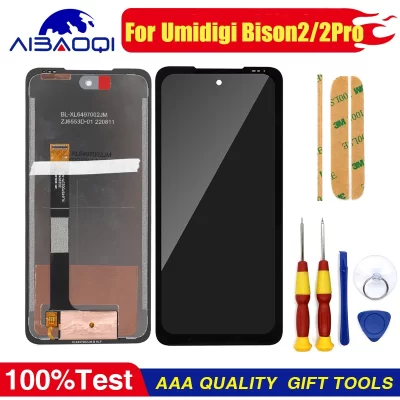 100% Original LCD + Touch Screen Digitizer Display For UMIDIGI Bison 2 Bison 2 Pro Cellphone Module Repair Replacement Part