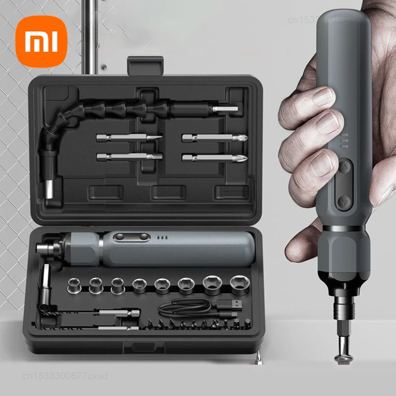 Xiaomi oulaide conjunto de chave de fenda elétrica bateria de lítio recarregável manutenção doméstica repai mini ferramenta recarregável portátil