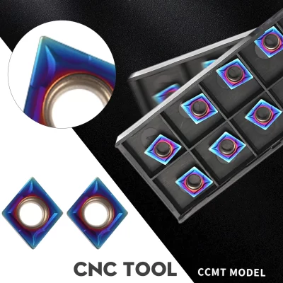 Ccmt09t304 nk9010 ccmt09t308 nk9010 carboneto de metal cnc torno torneamento inserção alta qualidade nano azul cortador de lâmina de corte interno