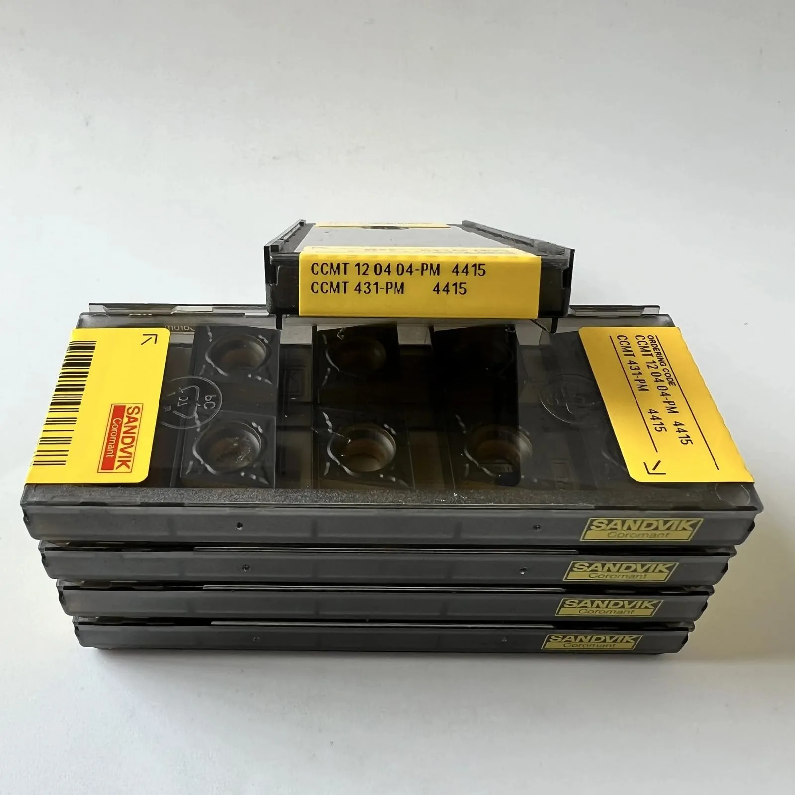 Original SANDVIK / CCMT120404-PM 4415 / Lâmina CNC de liga dura 10 unidades - Image 4