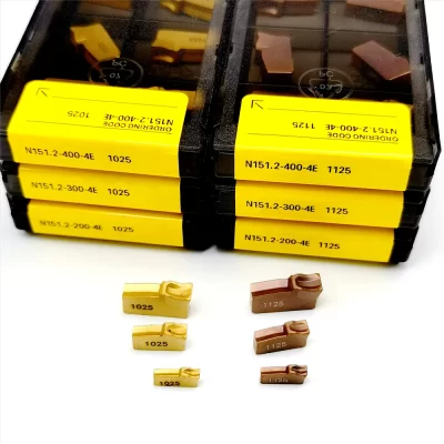 N151.2-200/300/400 4E 1025 1125 2mm 3mm 4mm Lâmina com fenda Kepala Tunggal Penggilingan Pemotong 100% Logam karbida alat balik