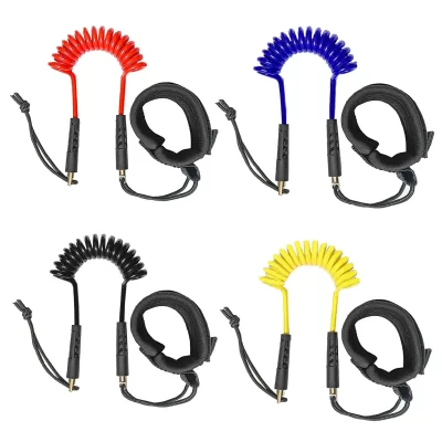 Trela de prancha de surf, alça de pulso telescópica premium, corda de segurança elástica para esportes aquáticos, longboard, barco de borracha, esqui aquático, surf