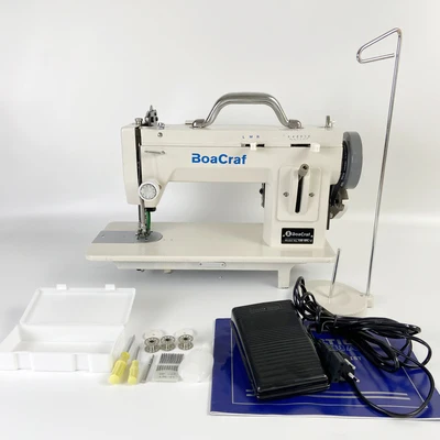 9'' Electric Sewing Machine Portable Walking Foot Zigzag Stitch Arm Leather 106-RPL