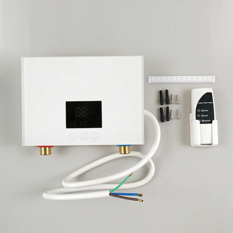 Aquecedor de água instantâneo 110v/220v, 3000w/5500w, aquecedores elétricos de parede para banheiro, chuveiro de água quente e aquecimento de cozinha doméstica - Image 4