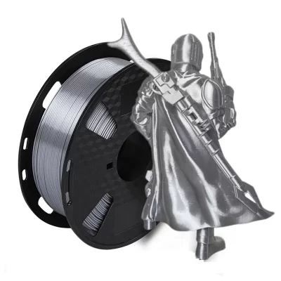 EasyThreed 3D Printer PLA Silk Filament 1.75mm Silky Filament PLA 1KG High Quality 3D PLA Black Silver No Bubble Vacuum