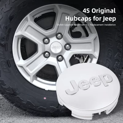 Capa para cubo de roda de carro, 55mm/63mm, centro de pneus, acessórios para jeep renegade compass grand cherokee wrangler patriot