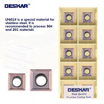 DESKAR 100% Original CNC SCMT09T304-24 CNC Lathe Cutter SCMT120404-24 Sharp Cutting Turning Tools SCMT Carbide Turning blades