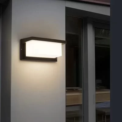 Lâmpada de parede led à prova dip66 água ip66 sensor movimento luz parede interior ao ar livre luzes varanda jardim luzes ao ar livre lâmpada parede