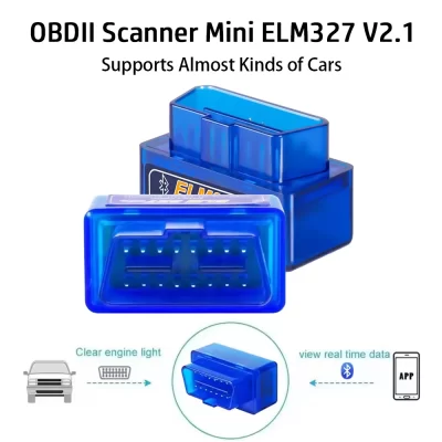 Obd2 mini elm327 leitor de código scanner bluetooth ferramenta de diagnóstico do carro para android/ios detector de falhas automotivas