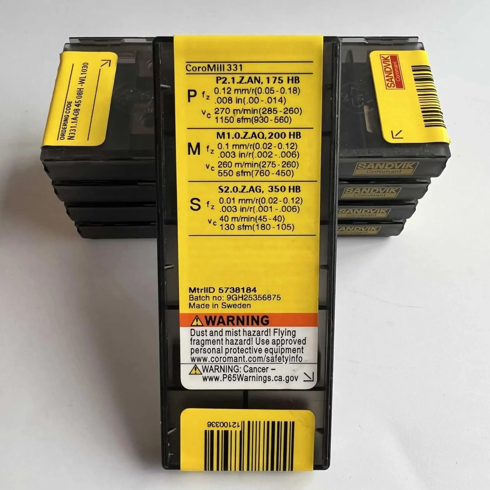 Original SANDVIK / N331,1A-084508H-WL 1030 / Lâmina CNC de liga dura 10 unidades - Image 4