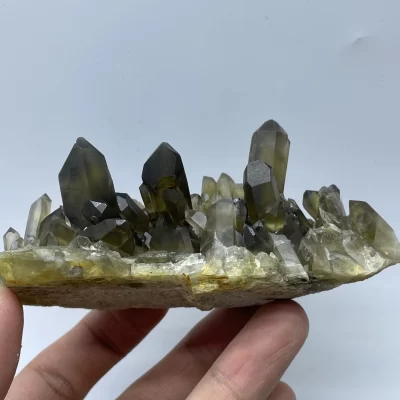 Pedra natural esfumaçado cristal de quartzo cluster mineral espécime pedras e cristais cura gryfstals quartzo decorações para casa