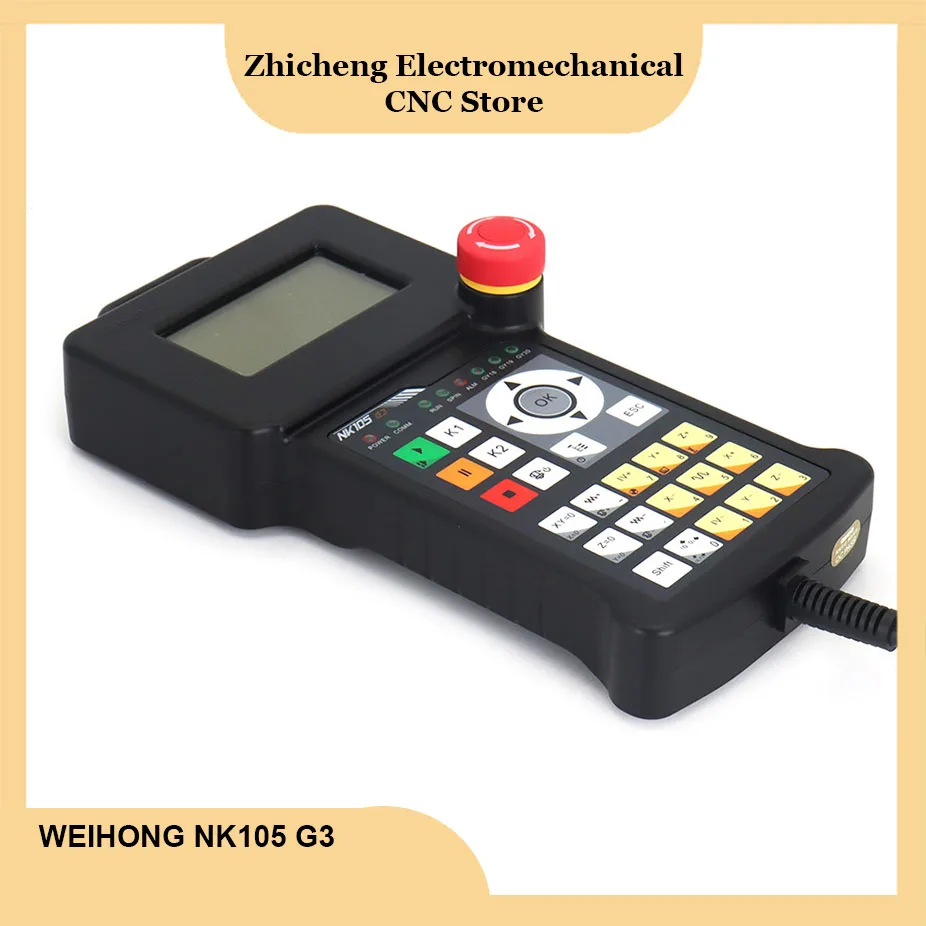 Controlador Weihong Woodworking, NK105 G3 Handle, DSP, 3Axis, 4Axis, Motion Control System para CNC Router, Trocador de Ferramentas Automático, Novo - Image 5