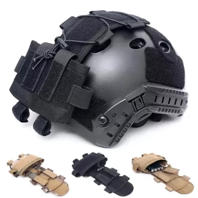 BOOIU Bolsa de bateria para capacete tático Bolsa de contrapeso MK1 Pacote de bateria para capacete Bolsa de peso de equilíbrio