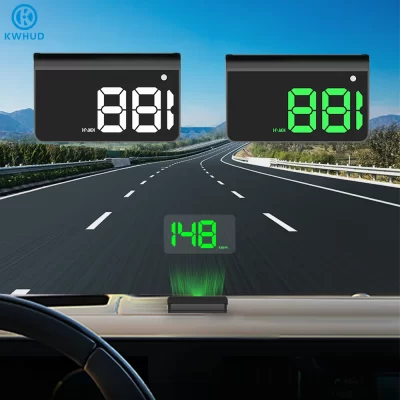 KWHUD HUD Head-up Display Car GPS Digital Speedometer Universal Speed Windshield Projector Plug&Play Auto Electronic Devices