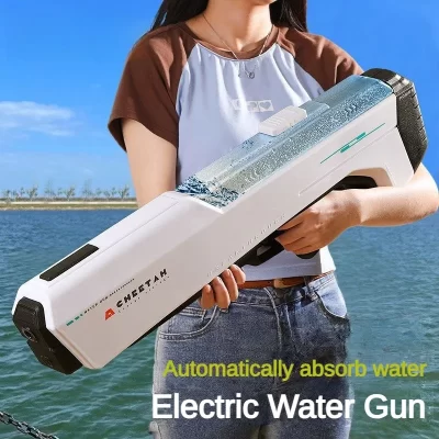 Absorver automaticamente água de alta pressão elétrica pistola água brinquedos para crianças verão ao ar livre piscina luta jogos crianças watergun presente
