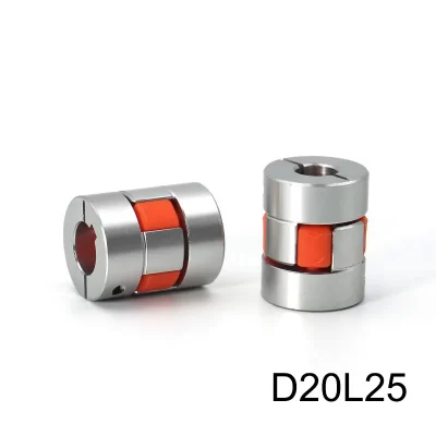 Jaw Shaft Coupler D20L25 Spider Flexible Motor Aluminium Flexible Coupling Encoder Connector 4/5/6/6.35/7/8/9/10 mm