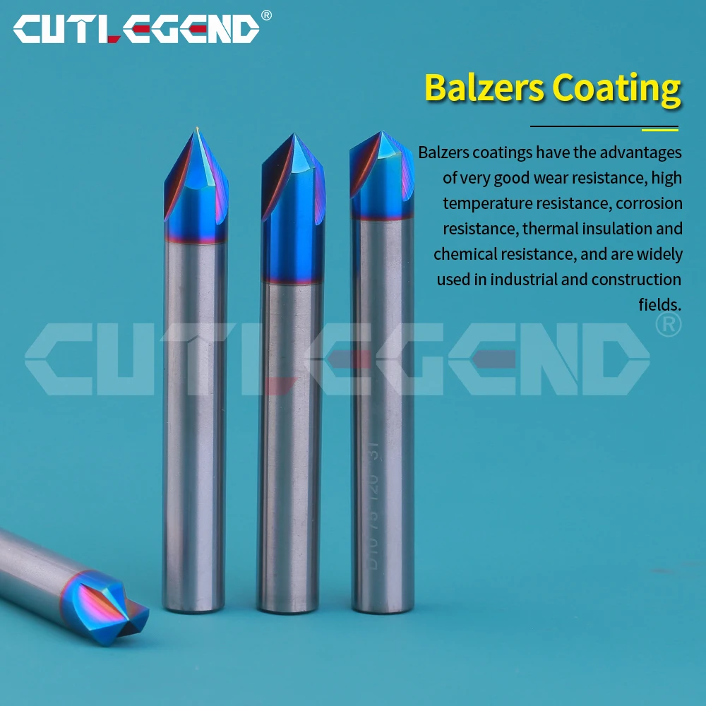 HRC65 Carbide Chamfer Milling Cutter 30 40 45 50 60 70 80 90 100 110 120 150 160 degree Tungsten Steel 3 Flutes Chamfering Mill - Image 3