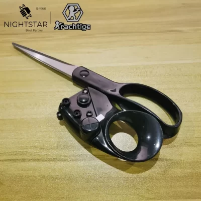 Nova tesoura profissional de aço inoxidável guiada a laser para artesanato doméstico tesoura de costura de tecido corte reto corte rápido
