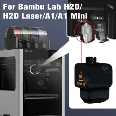 Meia de silicone para Bambu Lab H2d Hotend Peças de reposição Bambulab H2D e H2D Laser Hot End Cover Acessórios para impressora 3D