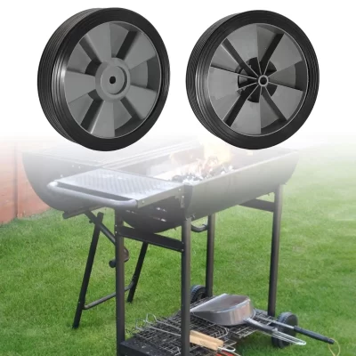 BBQ Grill Roda, Fácil Instalação Carrinho De Mão, Garden Hole Shaft, 1,1 cm Mão, 2 Pcs