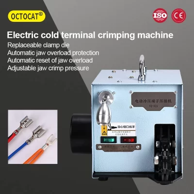 Máquina de friso terminal 60W YQ-02A 220V 50Hz Máquina elétrica de friso terminal de prensagem a frio