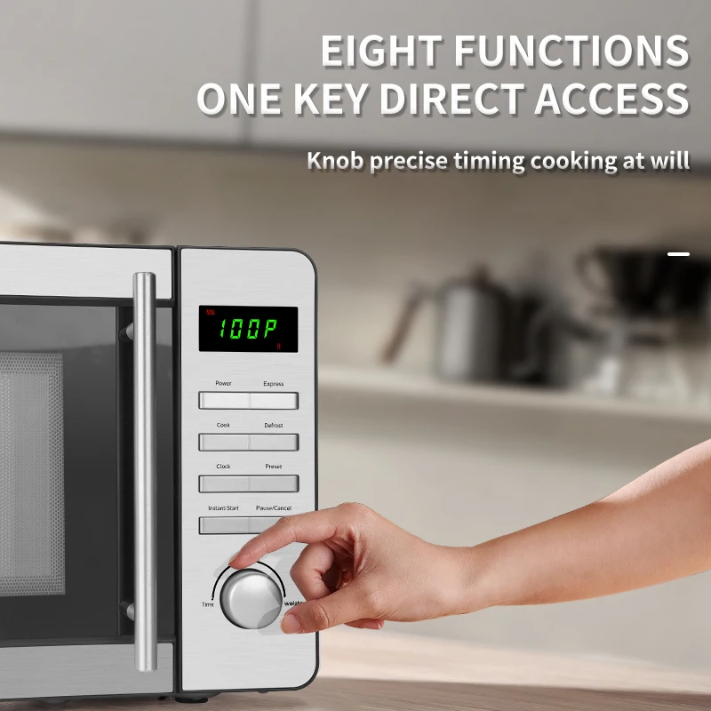 Electric Forno LED Digital Panel Kitchen Fast Cooking Microwave Oven with LED Stainless Steel Display - Image 3