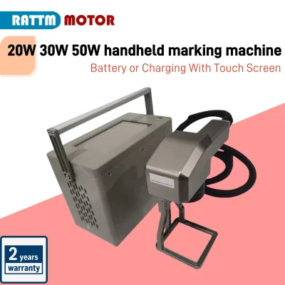 Handheld Fiber Laser Marking Machine 30W 20W 50W Align System Scanner for PVC Plastic Stainless Steel Metal Nameplate Engraving