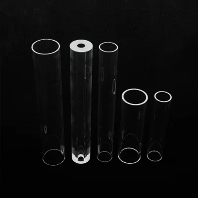 1pcs Custom high-temperature resistant quartz glass tube transparent quartz tube tube furnace glass tube can be customized