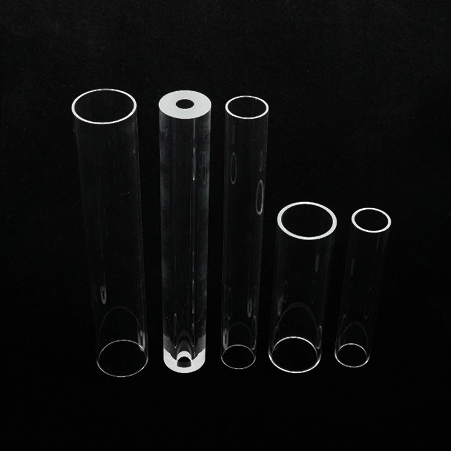 1pcs Custom high-temperature resistant quartz glass tube transparent quartz tube tube furnace glass tube can be customized