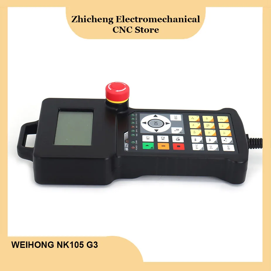 Controlador Weihong Woodworking, NK105 G3 Handle, DSP, 3Axis, 4Axis, Motion Control System para CNC Router, Trocador de Ferramentas Automático, Novo - Image 6