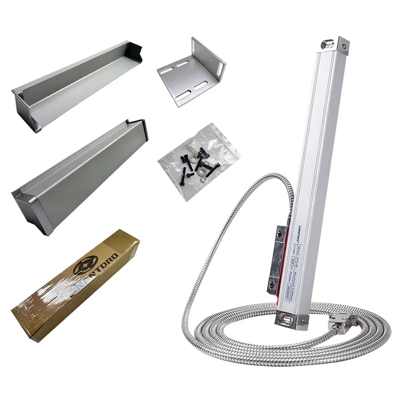 Escala de vidro dro linear fina de 0.005mm ttl 5vdc 450mm-1000mm, régua de grade, deslocamento do sensor para máquina de torno de fresagem - Image 3
