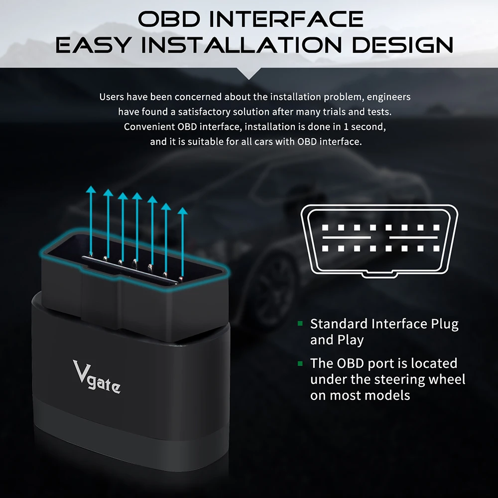 Vgate iCar Pro 2S OBD2 Ferramenta de diagnóstico ELM327 Bluetooth 5.2 Scanner automático Suporte Android/IOS V2.3 Scanner automático - Image 3