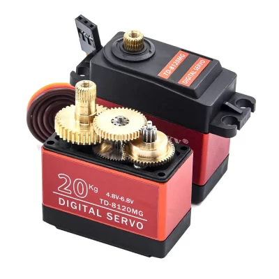 20KG Digital Servo TD8120MG High Torque Torque Metal Shell Iarge Angle Model Airplane Model Car Waterproof Robotic Arm