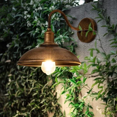 Retro à prova dwaterproof água conduziu a lâmpada de parede ao ar livre pátio villa jardim varanda corredor porta entrada e27 luminária decorativa