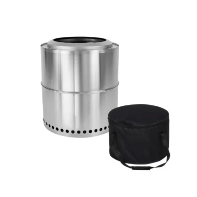 Fogão de lenha para acampamento, portátil, dobrável, à prova de vento, fogão a lenha, aço inoxidável, fogão a álcool, equipamento de acampamento ao ar livre