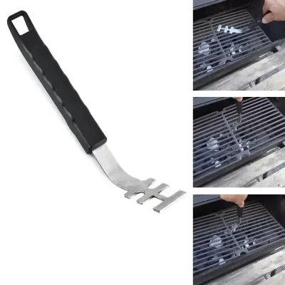 1pc anti-queimadura grill grelha levantador resistente ao calor cozinhar grelha levantador ferramenta grill ferramentas acessórios para levantar a grill net churrasco