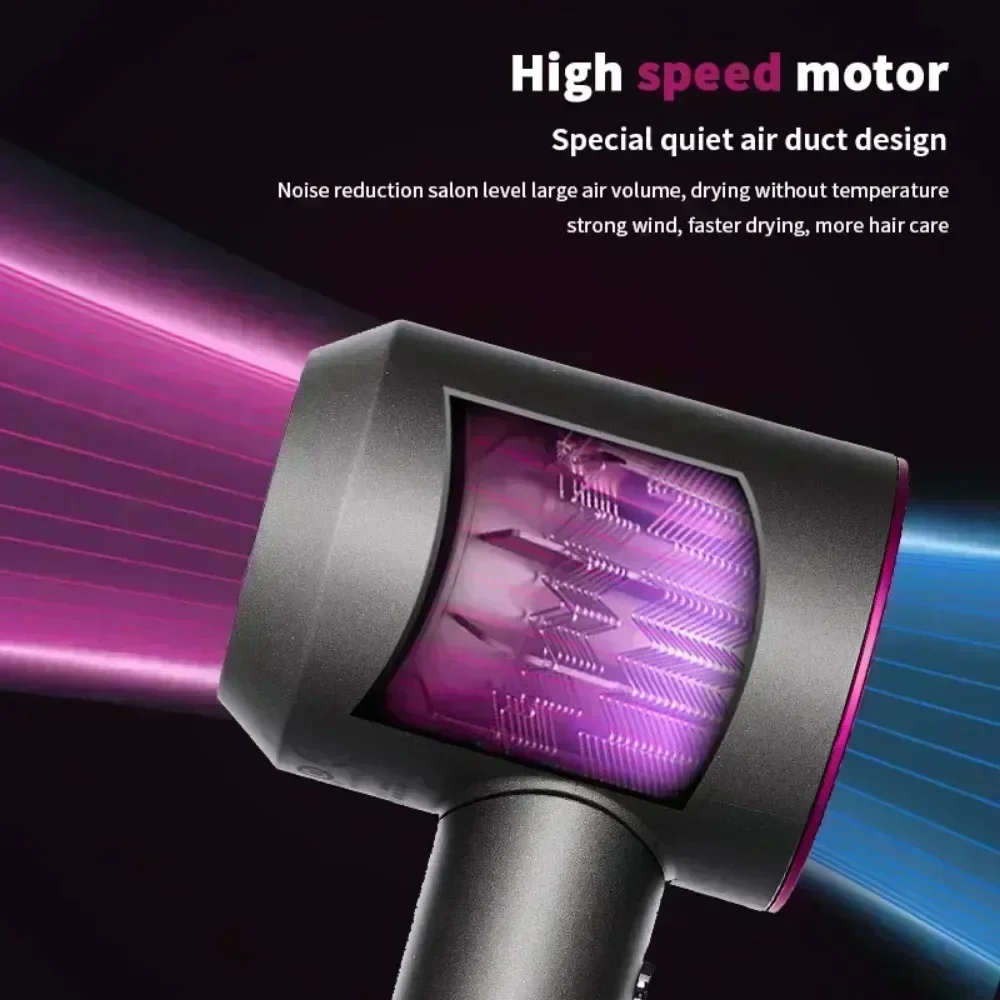 Secador de cabelo profissional 5 em 1, com funcionalidade de ar quente e frio – Ferramenta de estilo leve e termostática para cabelos lisos - Image 2