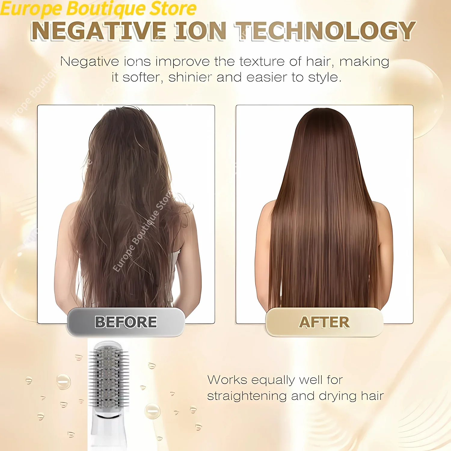 Profissional 5 em 1 secador de cabelo ar quente pente modelador para dyson airwrap secador de cabelo ferramenta estilo alisador cabelo ferramenta cabeleireiro - Image 5