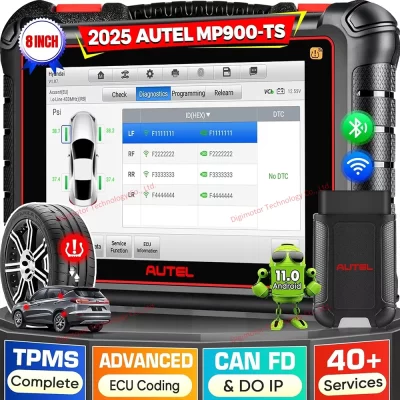Autel maxipro mp900ts tpms scanner de diagnóstico obd2 leitor de código bidirecional ferramenta de verificação ecu codificação pode fd/doip pk mp808ts mp900