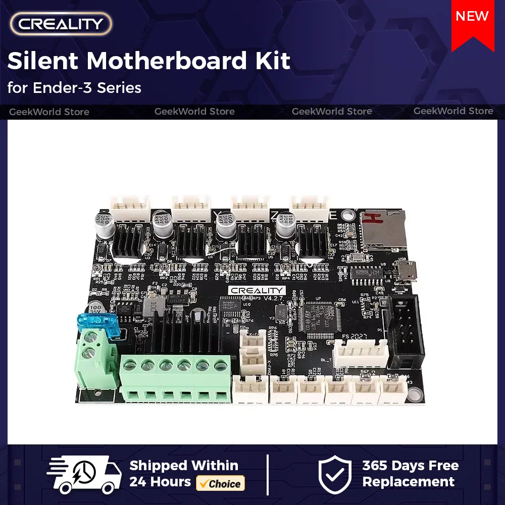 Creality oficial ender 3 silencioso mainboard 32 bits v 4.2.7 visão placa-mãe para ender 3/v2/s1/s1 pro mainboard peça de impressora 3d