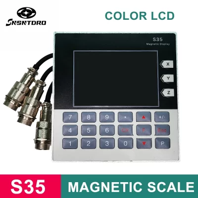 Alta precisão s35/3 eixos leitura digital dro codificador de sensor magnético de 5.7 polegadas para máquina de torno de fresagem de pedra para carpintaria
