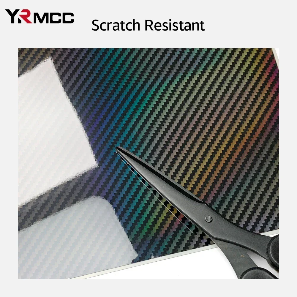 Gloss Laser Rainbow Carbon Fiber Vinyl DIY Car Stickers Motorcycle Body Covers Film Console Computer Laptop Skin Car Accessories - Image 2