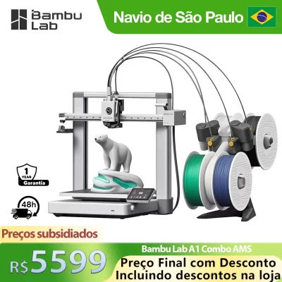 Bambu Lab A1 Combo A1 A1 mini Combo A1 mini 3D Printer Ams Lite High Speed 500 mm/s and Precision Print Silently Plug and Play