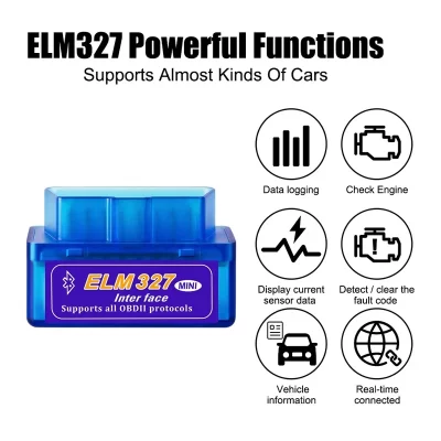 Obd2 scanner mini elm327 v2.1 leitor de código ferramentas de diagnóstico do carro verificar motor digitalização carro sem fio ferramenta detector de falhas