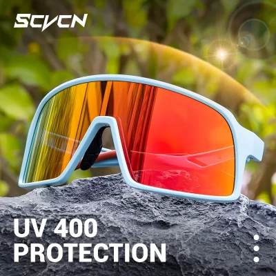 SCVCN Cycling Sunglasses Outdoor Bicycle Sunglasses Sports Running Eyewear Men MTB Cycling Sunglasses Women Road Bike Glasses