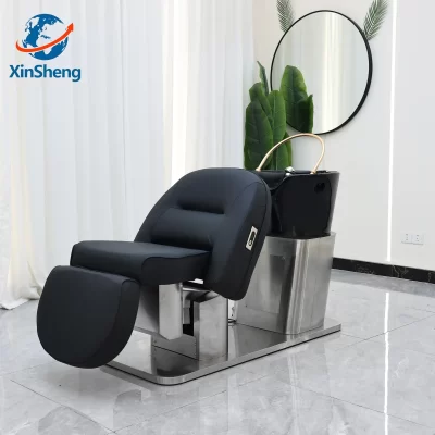 Xinsheng profissional shampoo cadeira de lavagem de cabelo cadeiras cabeça spa cama spa salão de beleza móveis ajustados cadeiras de barbeiro shampoo camas