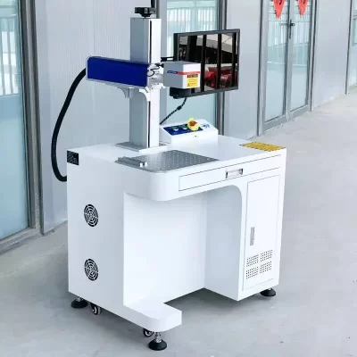 Hot Sale 30W 50W Portable Fiber Laser Marking Machine For Gifts And Crafts Precision Metal Steel